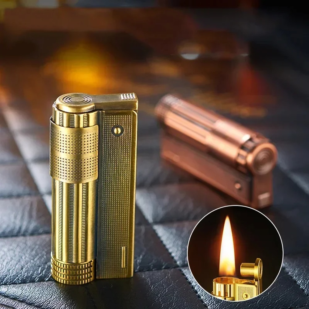 Classic Retro Metal Windproof Flint Lighter For Men 2