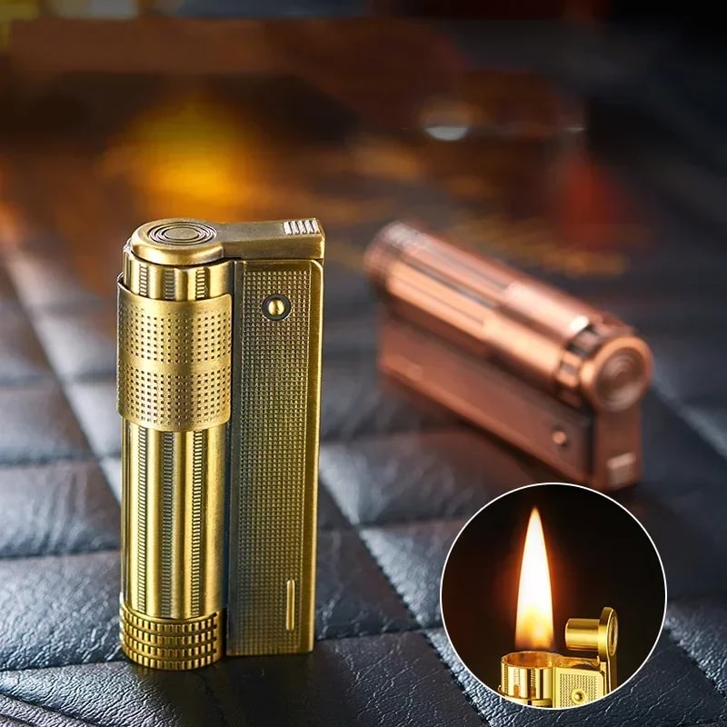 Classic Retro Metal Windproof Flint Lighter For Men 2
