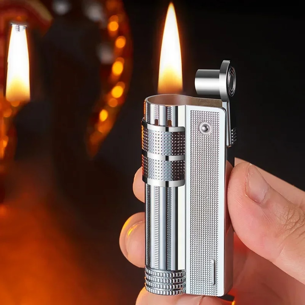 Classic Retro Metal Windproof Flint Lighter For Men 3