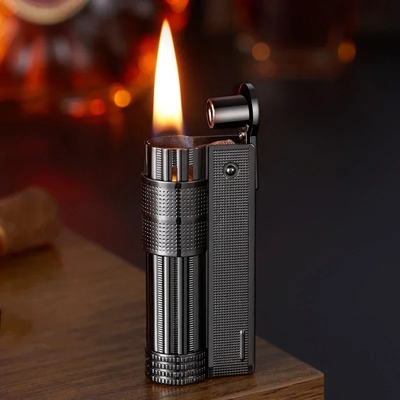 Classic Retro Metal Windproof Flint Lighter For Men 4
