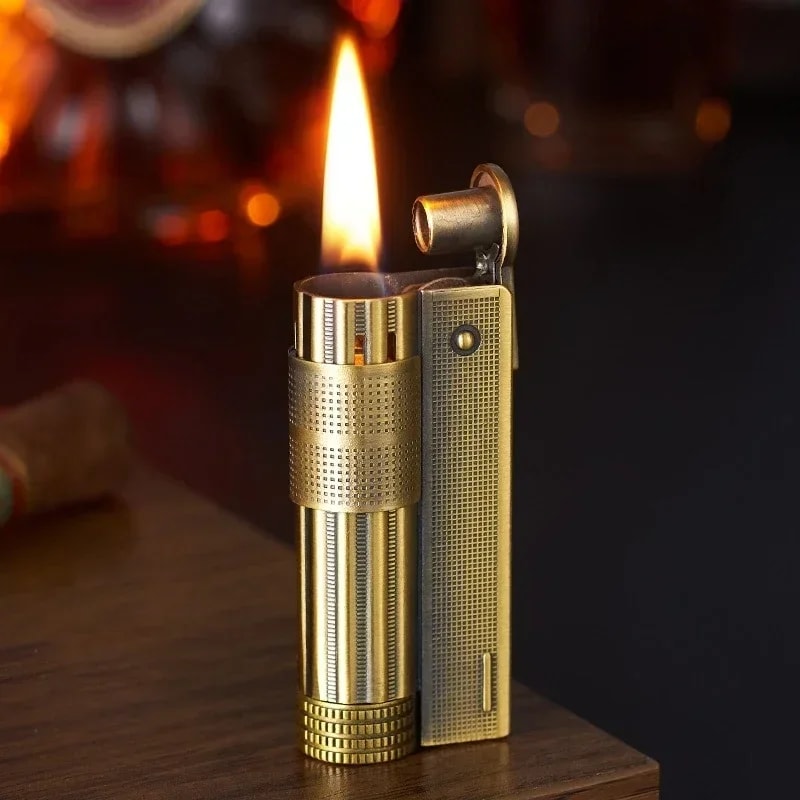Classic Retro Metal Windproof Flint Lighter For Men 5