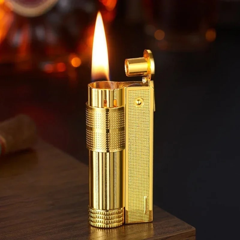 Classic Retro Metal Windproof Flint Lighter For Men 7