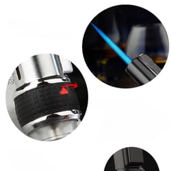 jobon windproof jet torch lighter butane metal flame lighter for men