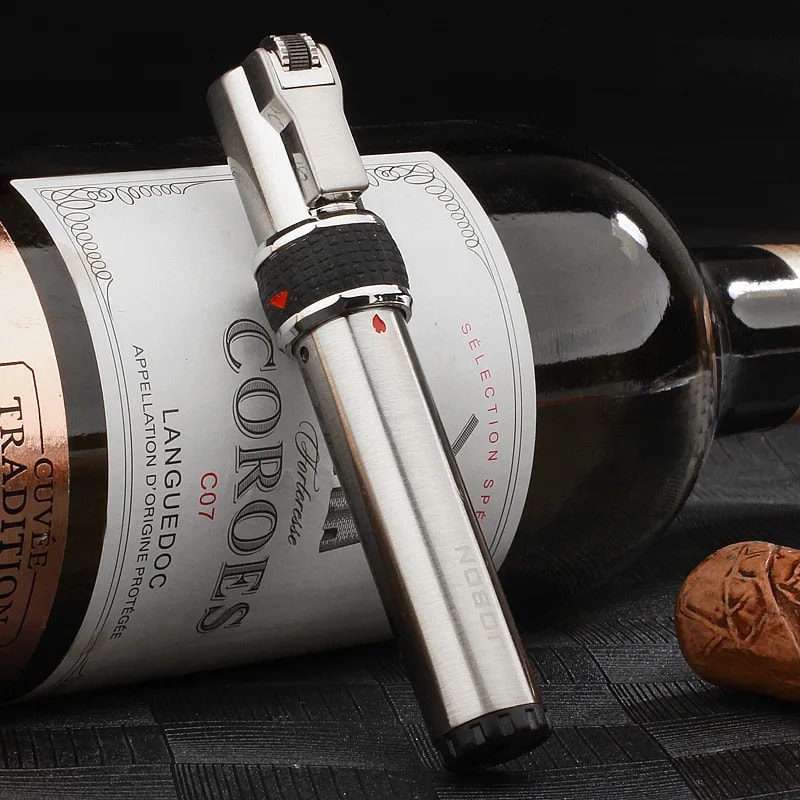 Jobon Windproof Jet Torch Lighter Butane Metal Flame Lighter For Men 6