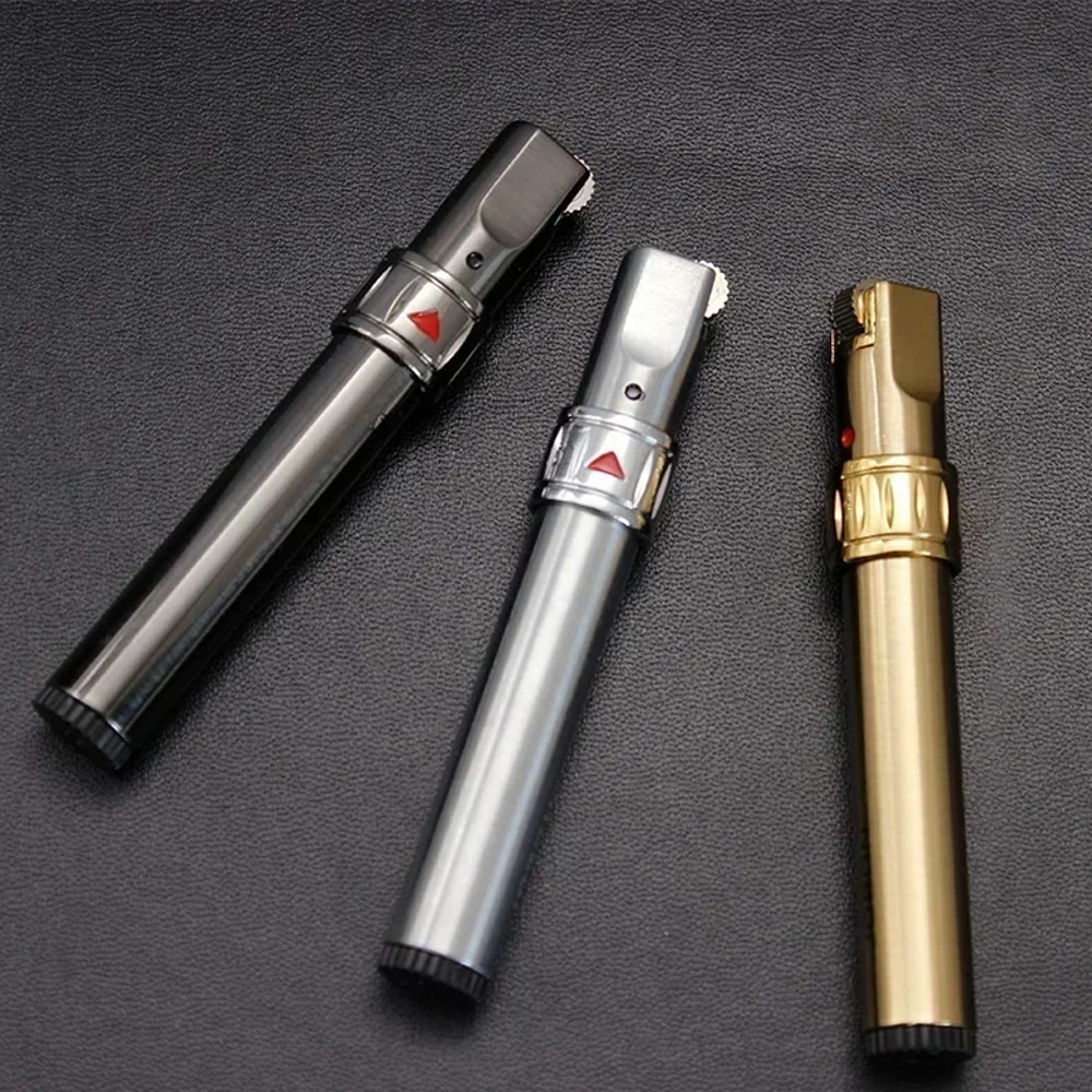 Premium Metal Torch Lighter With Floating Fire Butane Gas Flint Ignition 3