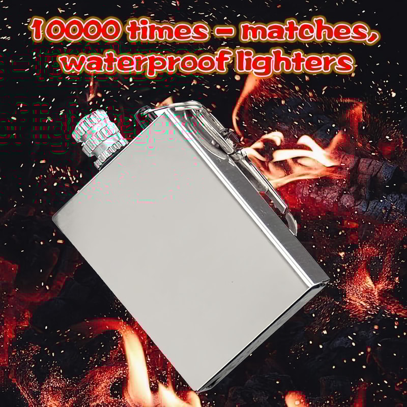 Portable Waterproof Survival Lighter Keychain Emergency Camping Fire Starter 1