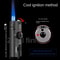 Metal Torch Windproof Butane Gas Lighter With Flint Wheel 2