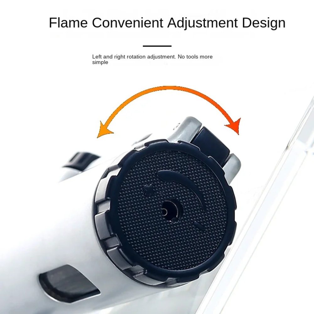 Metal Torch Windproof Butane Gas Lighter With Flint Wheel 4