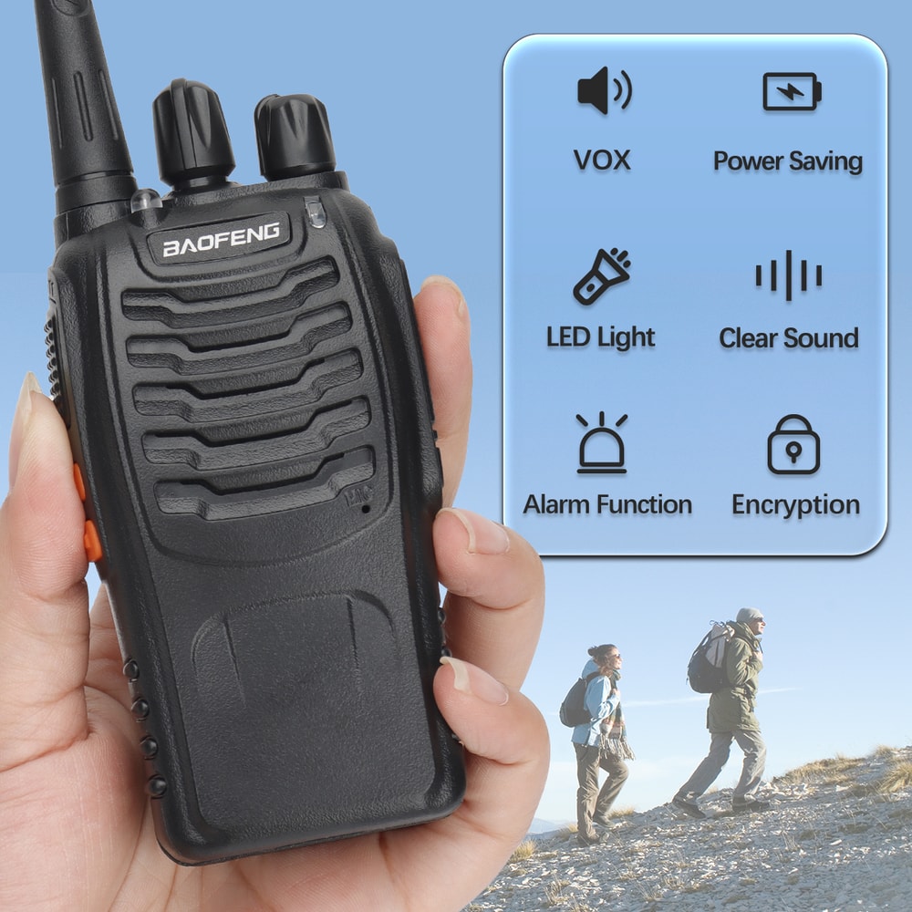 Long Range Walkie Talkie UHF Portable TwoWay Radio For Hunting 2