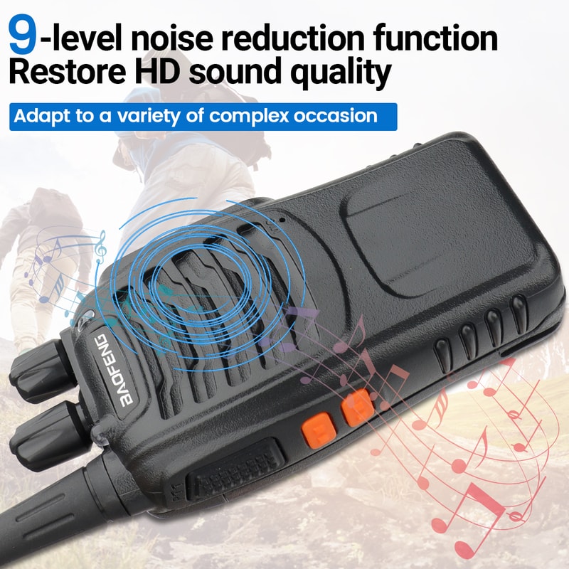 Long Range Walkie Talkie UHF Portable TwoWay Radio For Hunting 4
