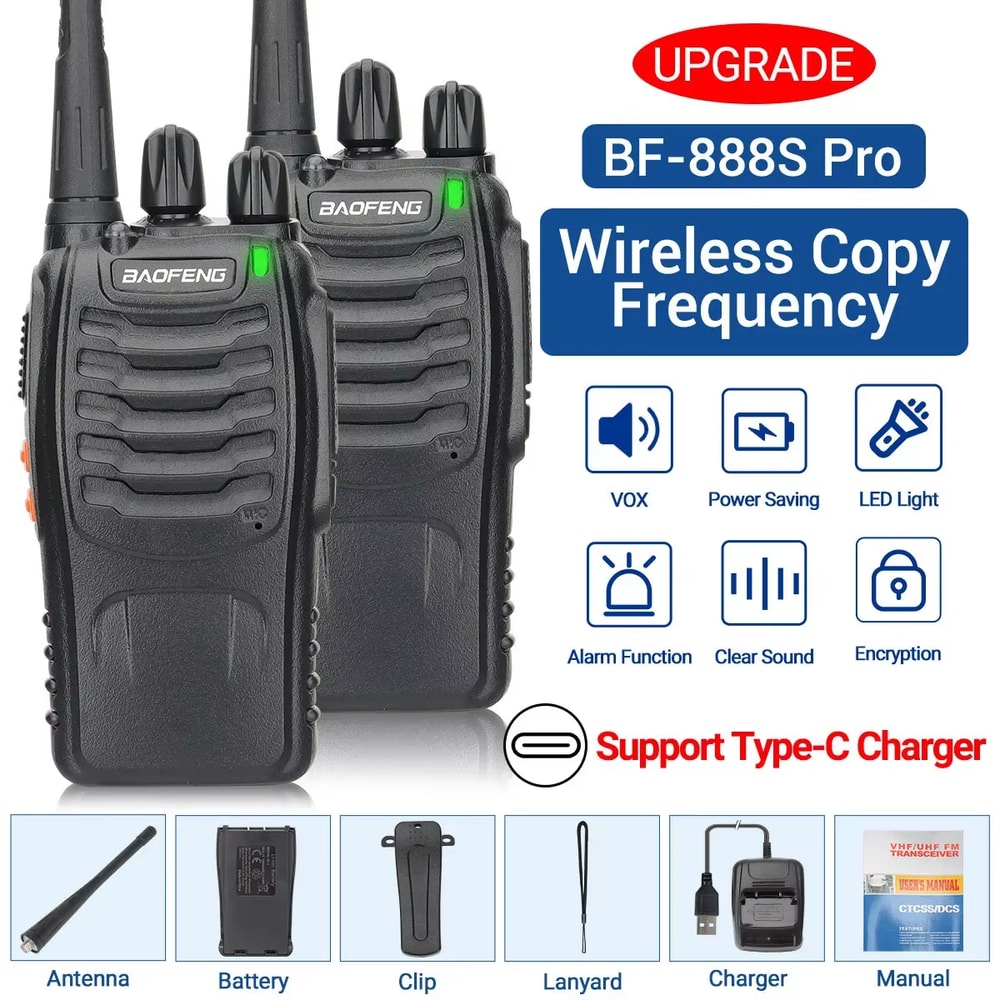 Long Range Walkie Talkie UHF Portable TwoWay Radio For Hunting 6