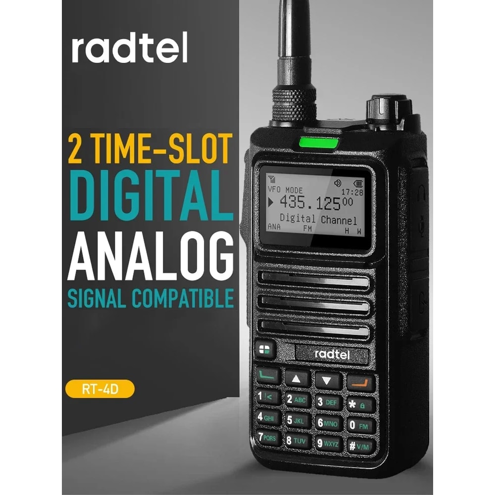 Dual Mode DMR Radio Digital Walkie Talkie With Channels 5