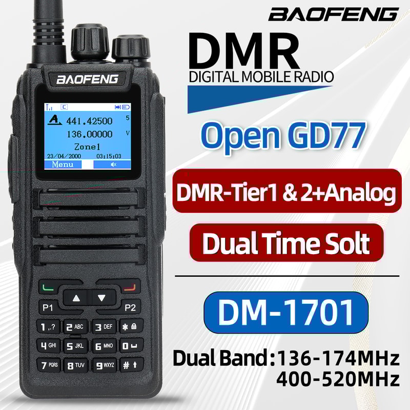 Digital Walkie Talkie Dual Mode Two Way Ham Radio For LongRange Communication 0