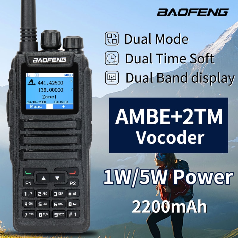 Digital Walkie Talkie Dual Mode Two Way Ham Radio For LongRange Communication 1