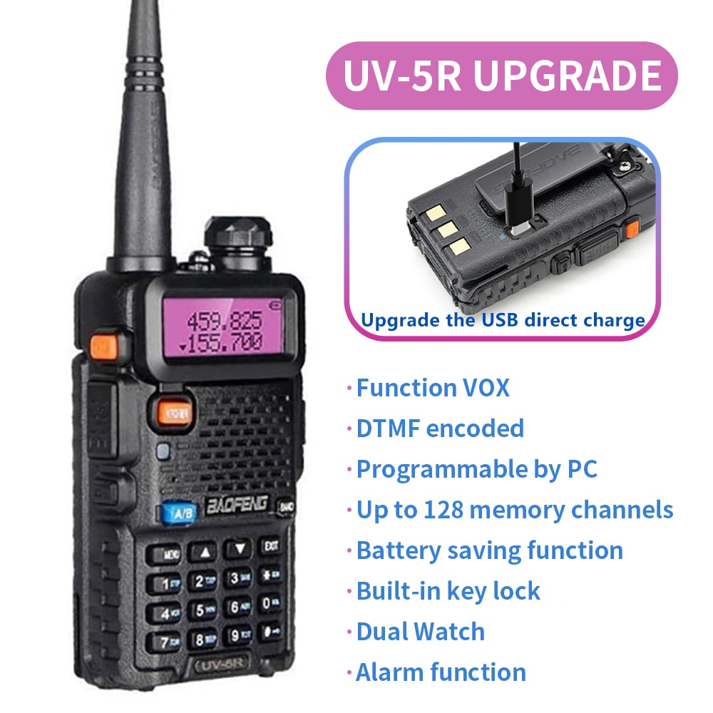 UV Dual Band Walkie Talkie Long Range Portable Ham Radio 3