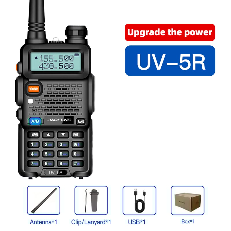 UV Dual Band Walkie Talkie Long Range Portable Ham Radio 0