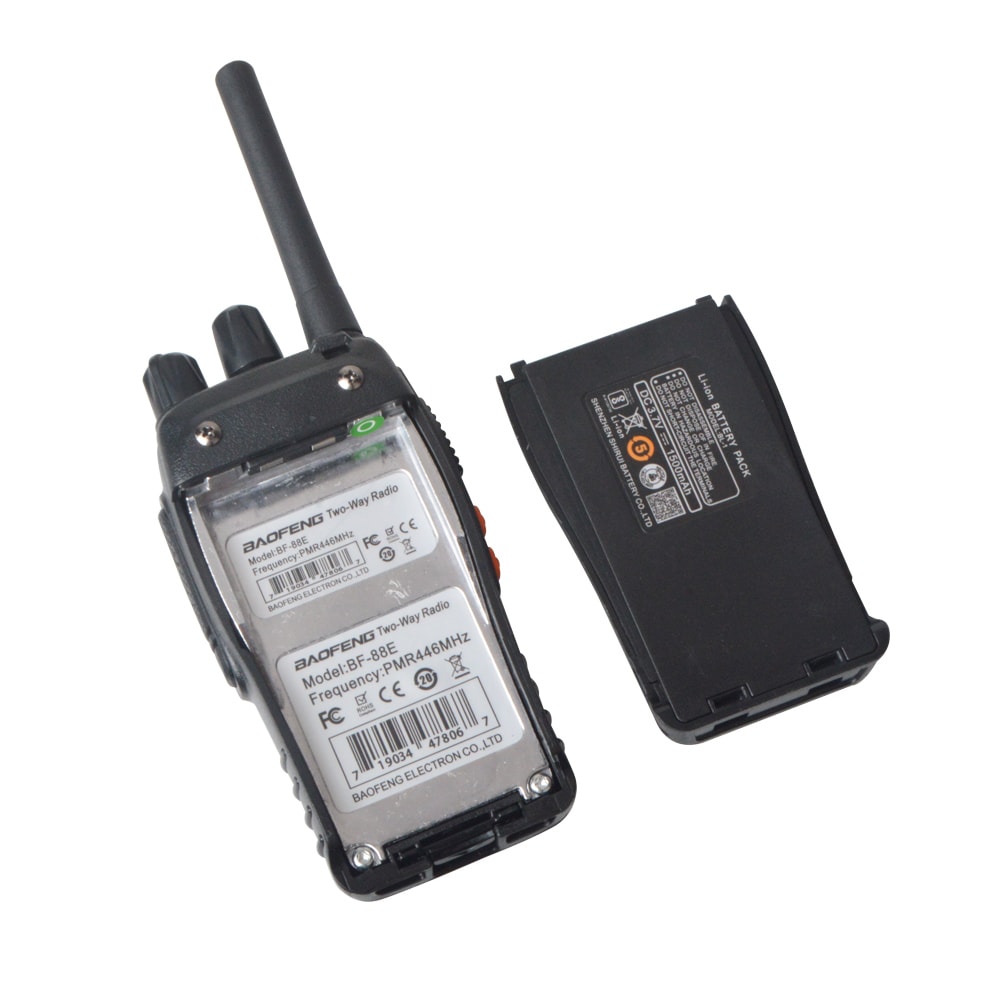Portable Walkie Talkie UHF TwoWay Radio With USB Charger Headset 2
