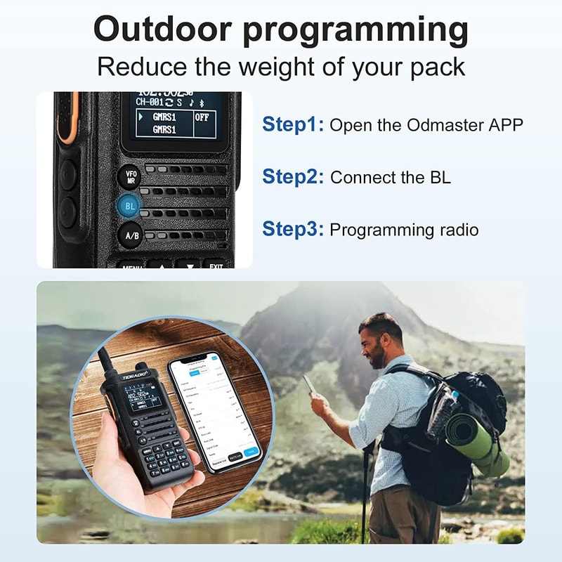 Professional Walkie Talkie Long-Range Two-Way Outdoor Radio
