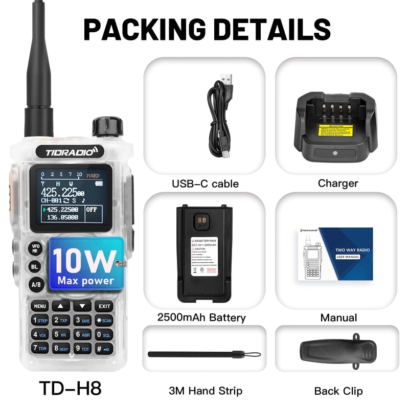 Professional Walkie Talkie Long-Range Two-Way Outdoor Radio