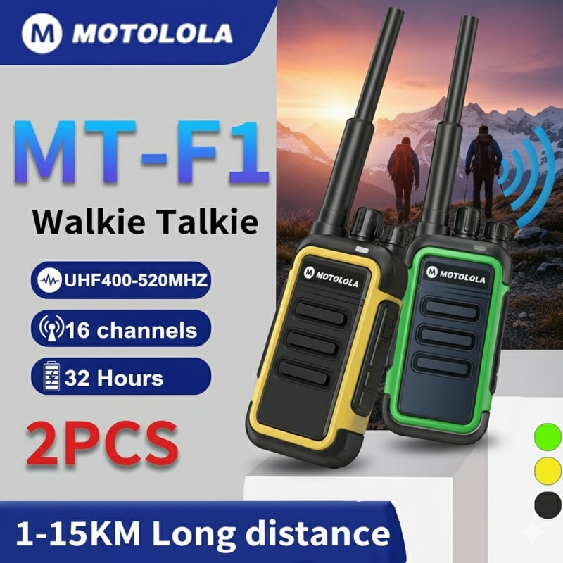 LongRange TwoWay Radio Walkie Talkie Set For Outdoor Emergency Use 1
