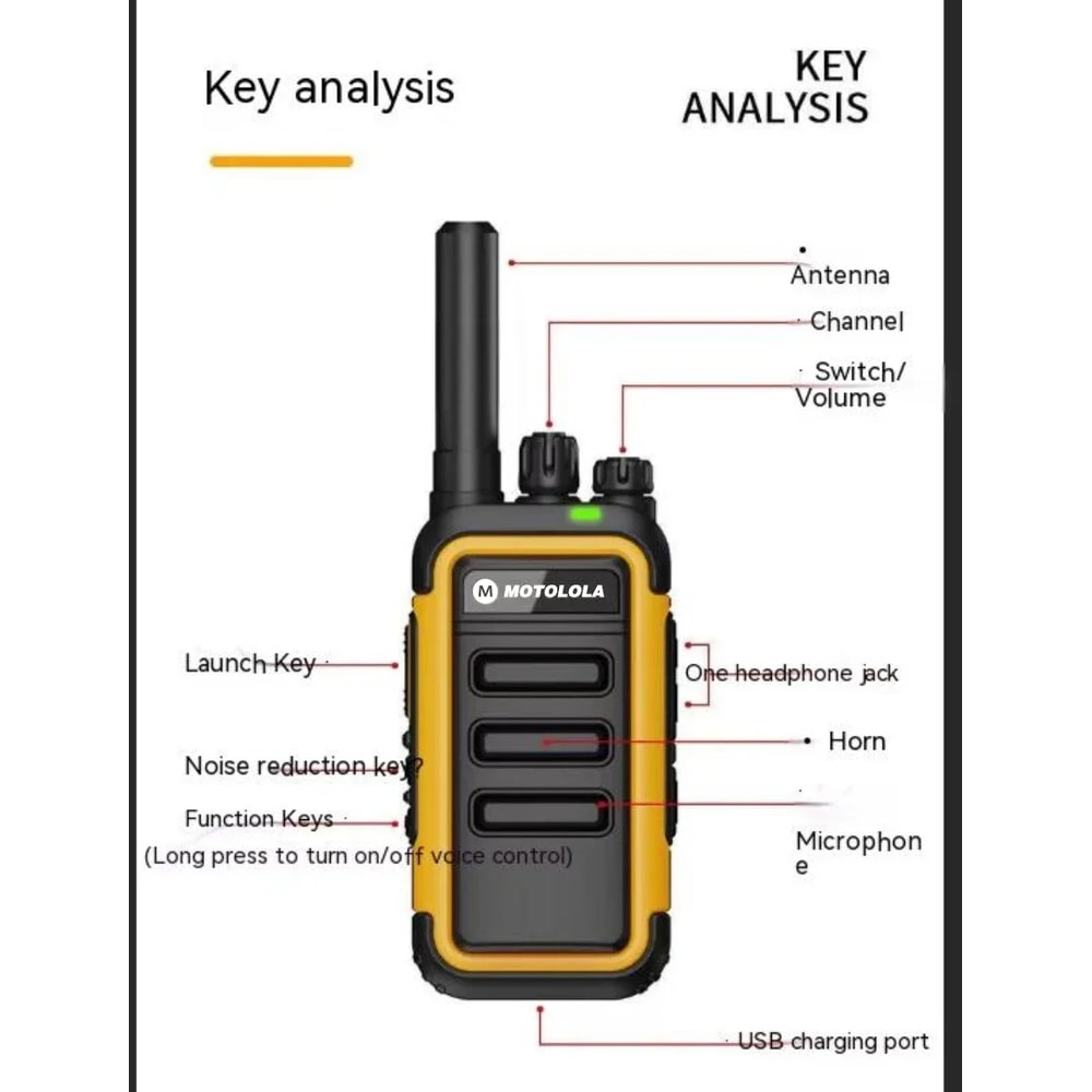 LongRange TwoWay Radio Walkie Talkie Set For Outdoor Emergency Use 3
