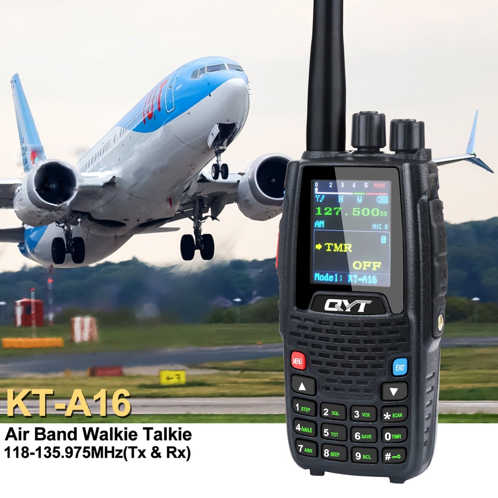 Air Band Walkie Talkie Channel With NOAA Weather Aviation Radio 1