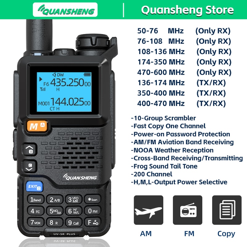 UV Plus LongRange TwoWay Radio For Ham Wireless Communication 5