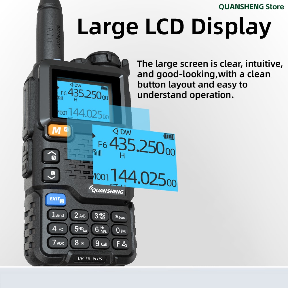 UV Plus LongRange TwoWay Radio For Ham Wireless Communication 2
