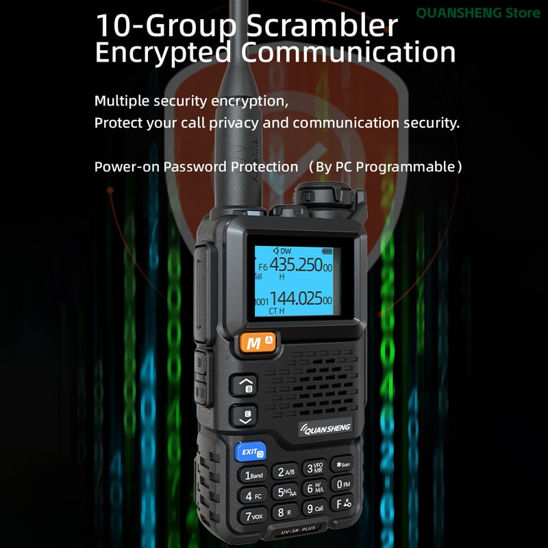 UV Plus LongRange TwoWay Radio For Ham Wireless Communication 1