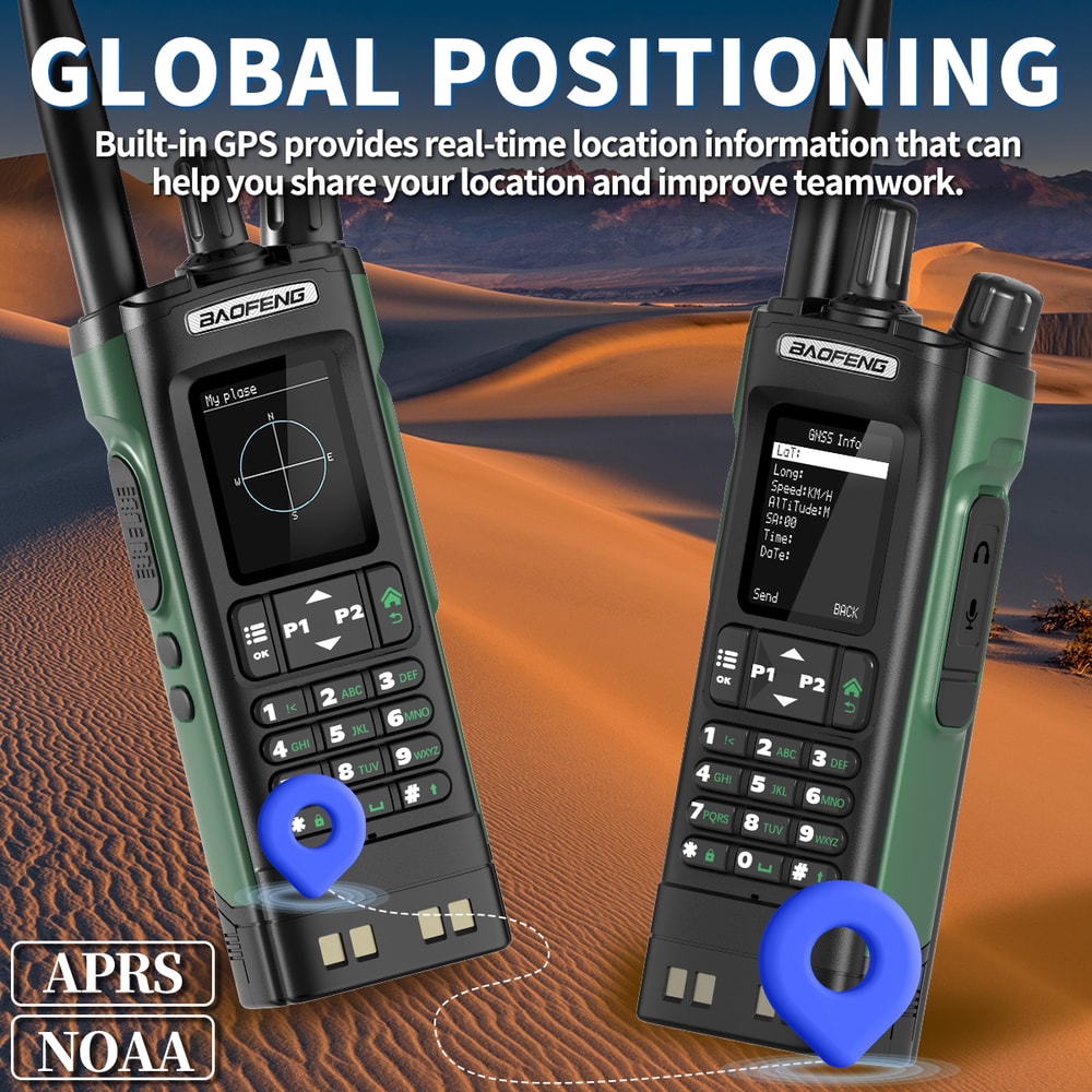 High Performance GPS APRS Digital Ham Walkie Talkie Radio 3