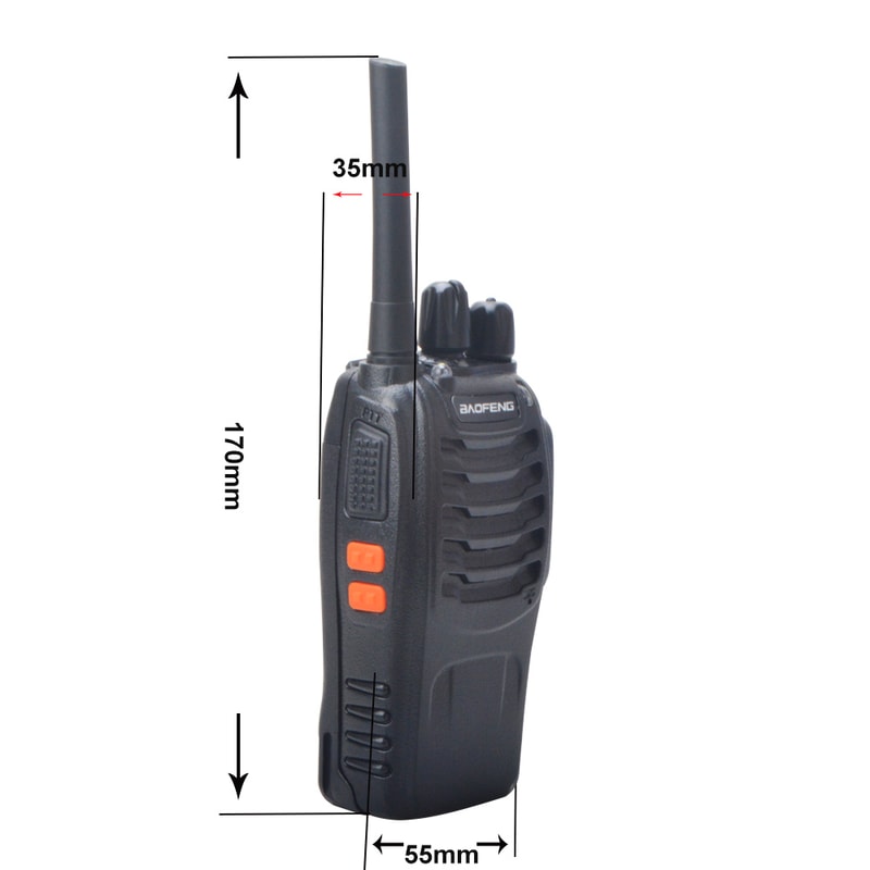 Rechargeable UHF Channel Walkie Talkies