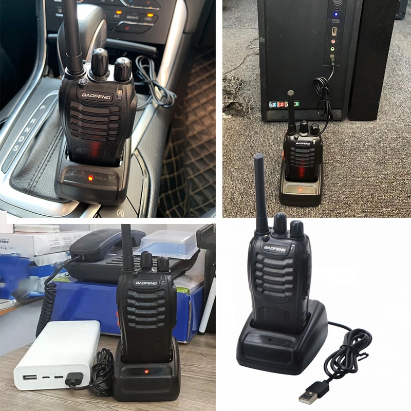 Rechargeable UHF Channel Walkie Talkies