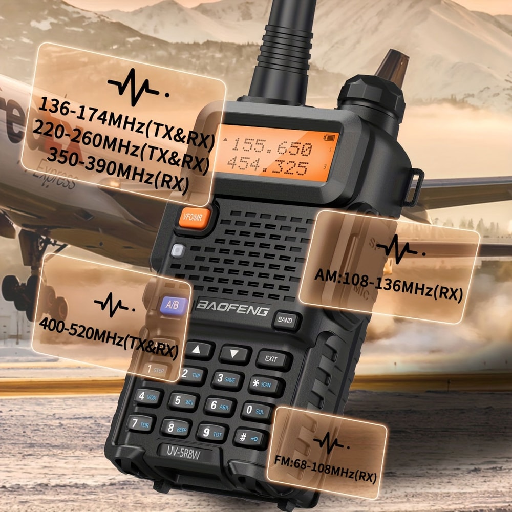 High Power Dual Band UV Walkie Talkie Long Range Handheld Radio 2