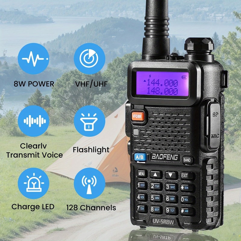 High Power Dual Band UV Walkie Talkie Long Range Handheld Radio 3
