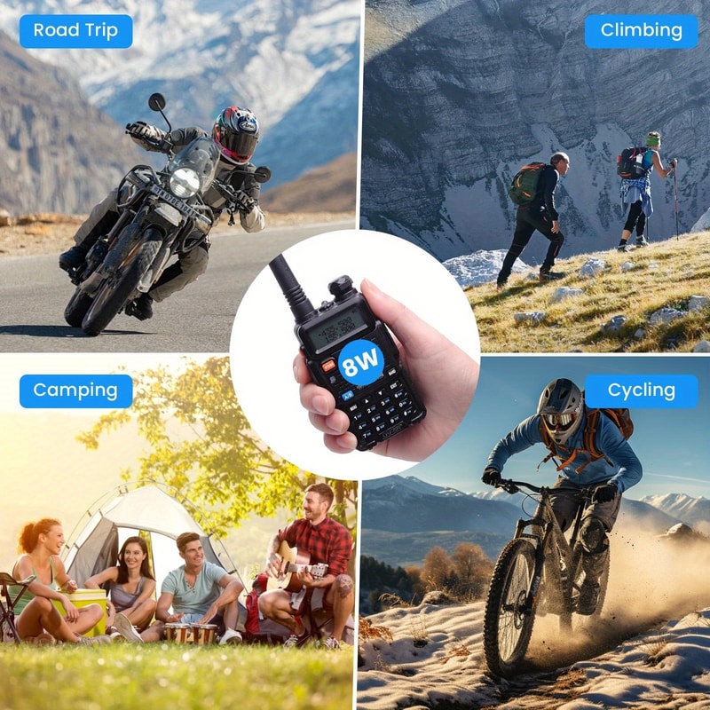 High Power Dual Band UV Walkie Talkie Long Range Handheld Radio 4