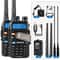 High Power Dual Band UV Walkie Talkie Long Range Handheld Radio 6