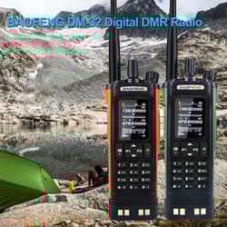 dmr digital dual band walkie talkie with gps & encryption