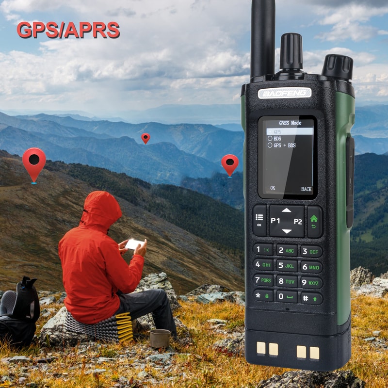 DMR Digital Dual Band Walkie Talkie With GPS Encryption 2