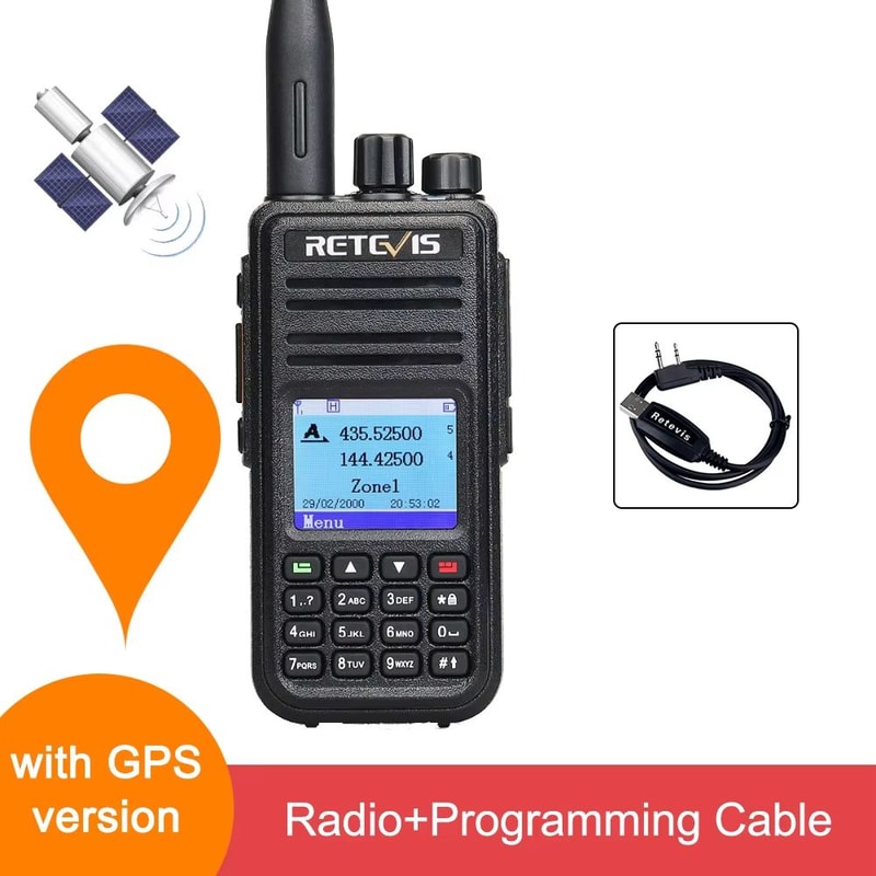 Dual Band Digital Walkie Talkie Long Range Two Way Radio 6