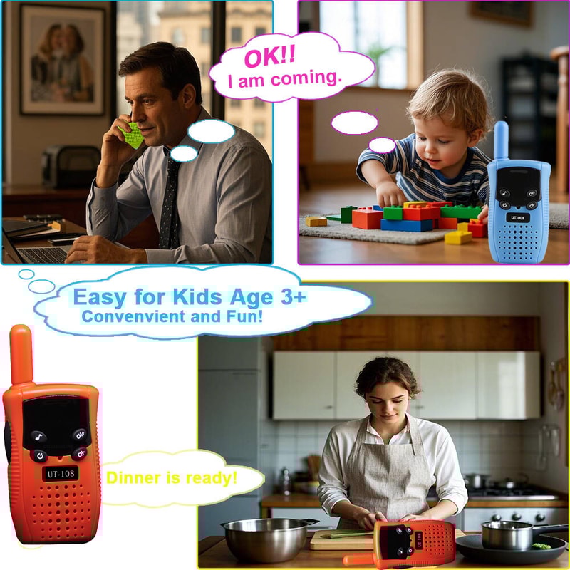 Kids Mini Walkie Talkie Set Long Range Portable Two Way Radio For Outdoor Play 1
