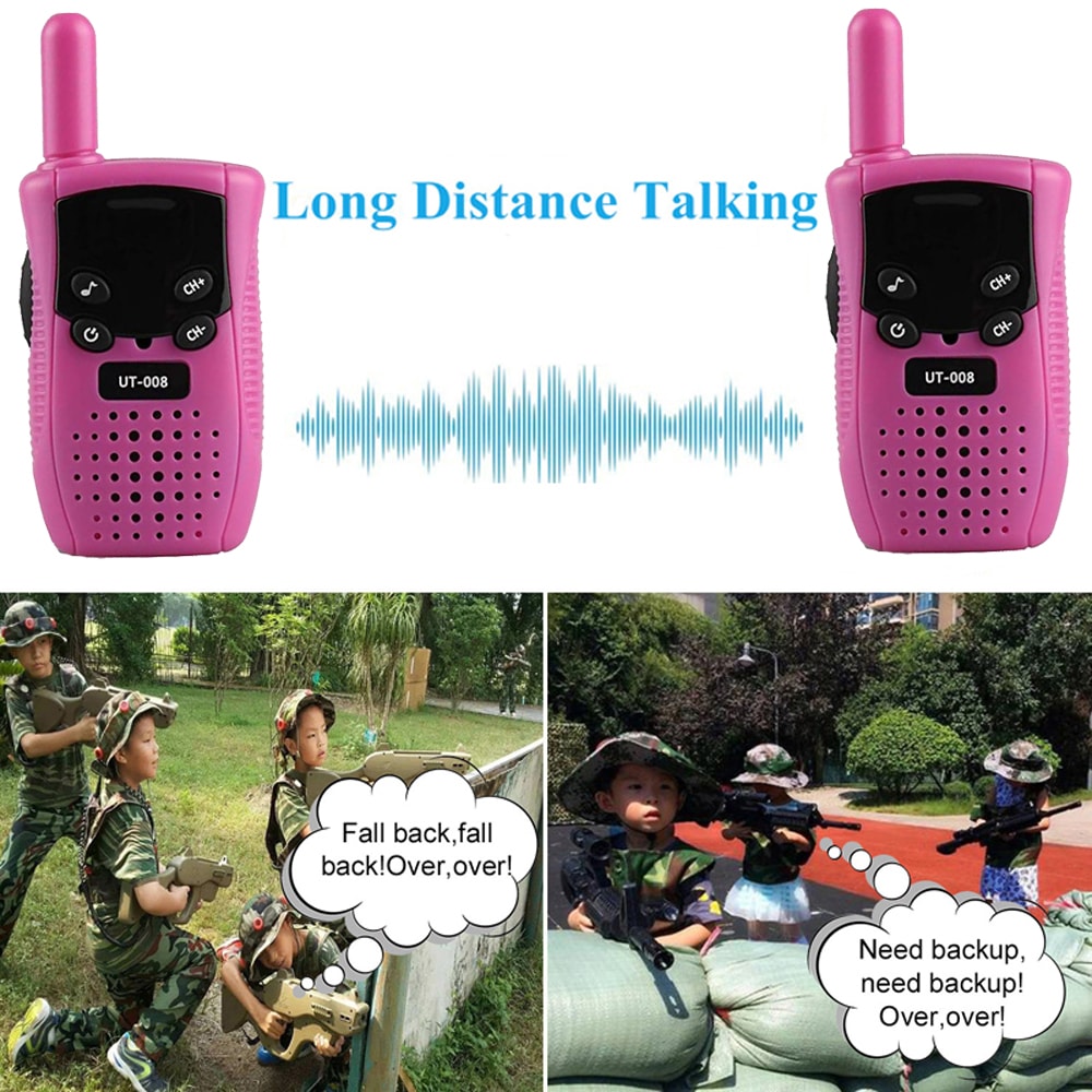 Kids Mini Walkie Talkie Set Long Range Portable Two Way Radio For Outdoor Play 2