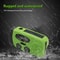 Solar Hand Crank Emergency Radio With NOAA Weather Alert USB Charger Flashlight 2