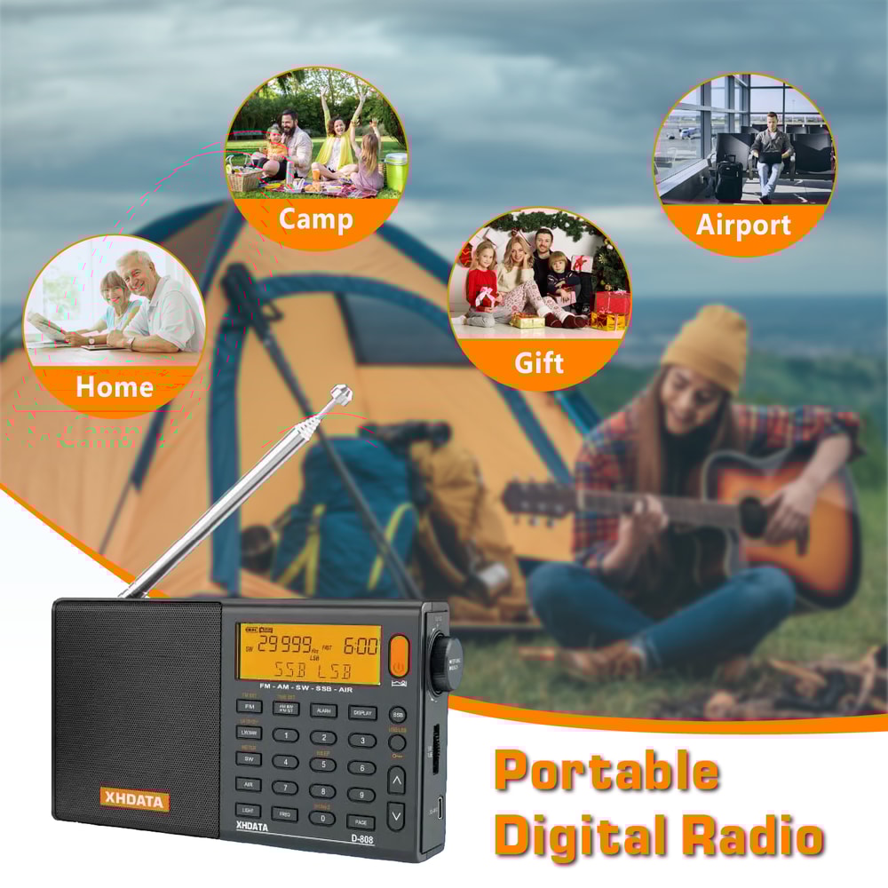 Portable Multiband Radio With Long Range Radio Reception SSB Air Band Scanner 4