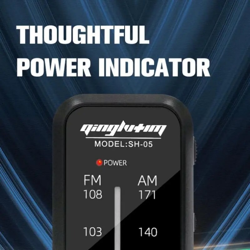 Portable AM FM Radio Walkman With Headphones Compact Mini Radio For Travel Hiking 2