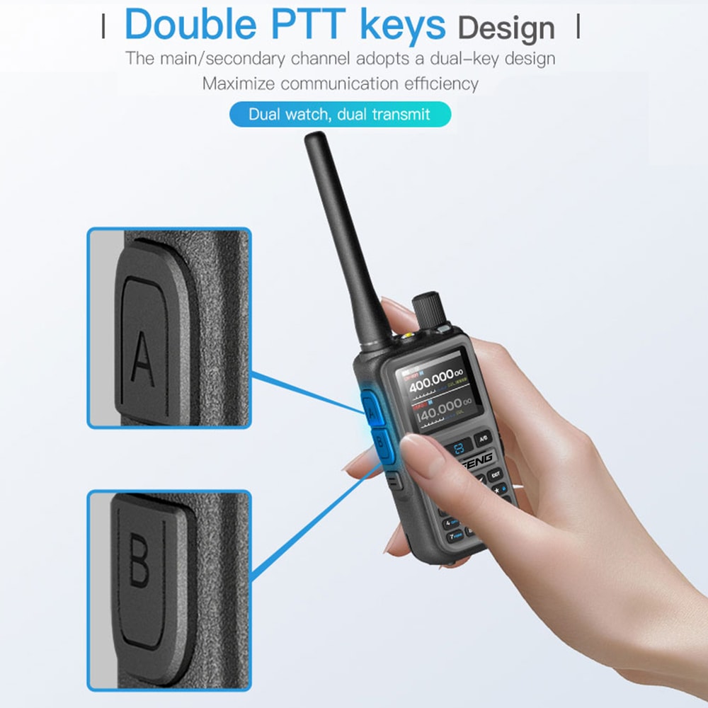 UV Mini Bluetooth Walkie Talkie Dual Band Ham Radio With Type C Charging For Hiking Outdoor Use 5