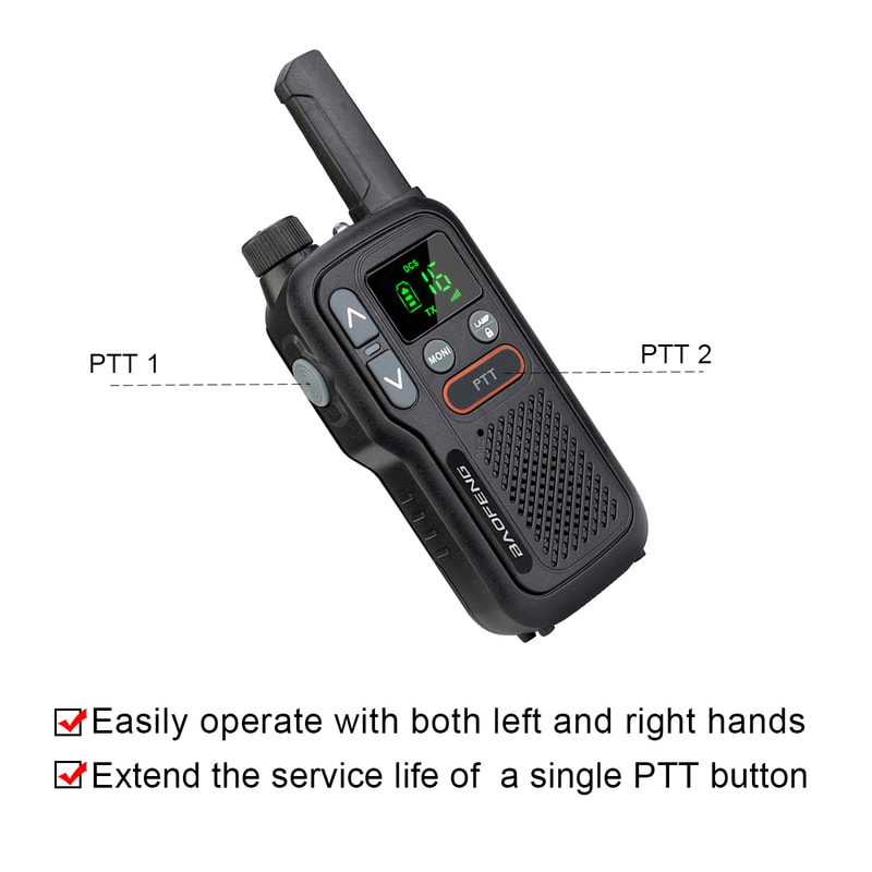 Mini Walkie Talkie Set Rechargeable Portable Two Way Radio For Outdoor Communication 2