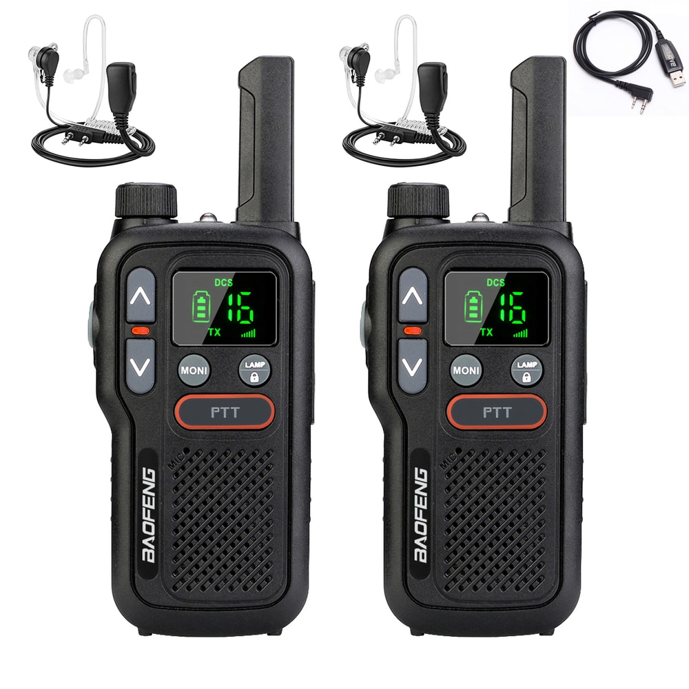 Mini Walkie Talkie Set Rechargeable Portable Two Way Radio For Outdoor Communication 8