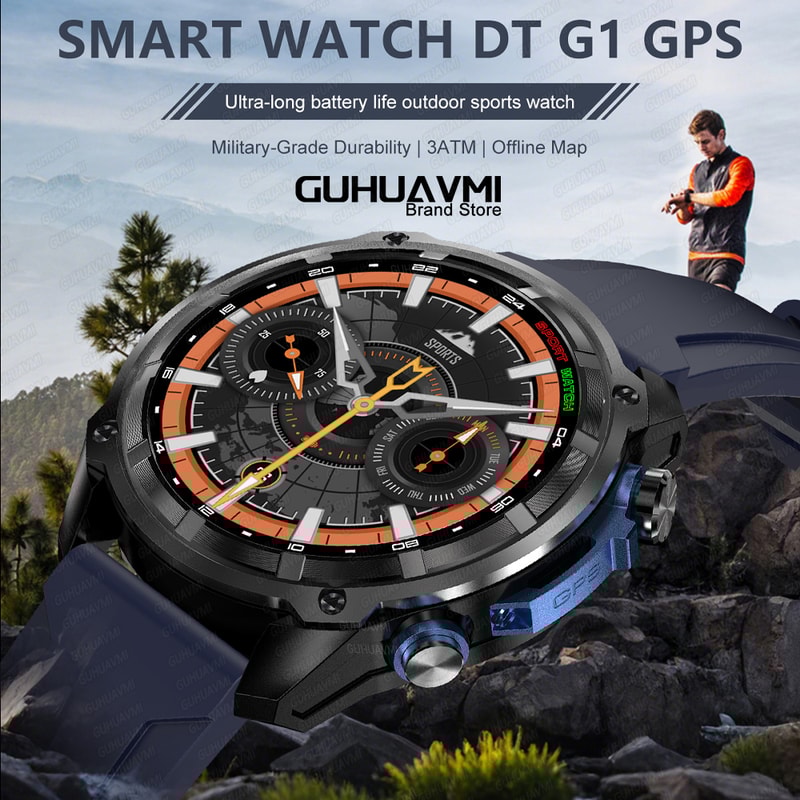 Tactical GPS Smartwatch With Offline Maps Waterproof Military Outdoor Watch 3