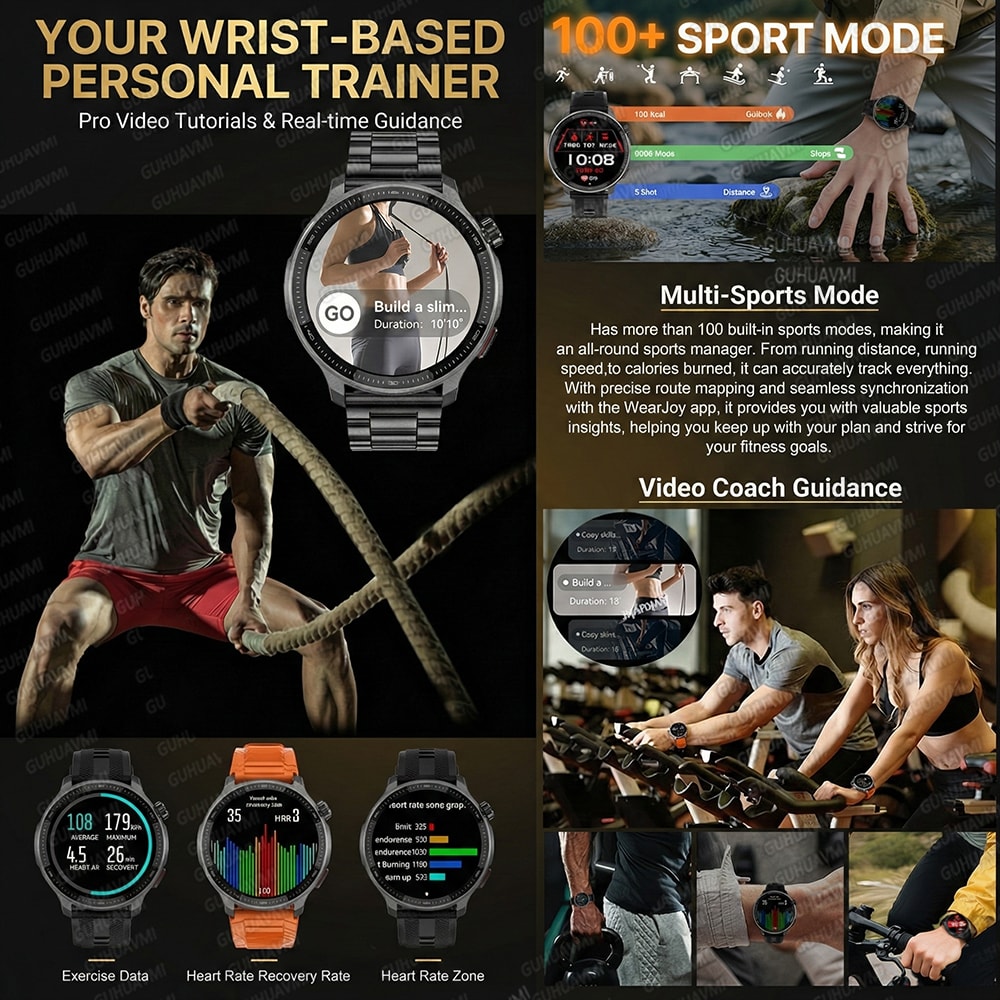 Military GPS Smartwatch With Offline Maps Storage Waterproof Fitness Watch 4