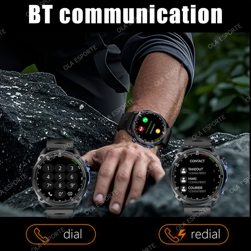 GPS Smartwatch With Offline Maps Military Waterproof Fitness Watch 2